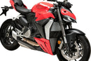 Downforce Side Spoilers For Matte Black For Ducati Streetfighter V2 2022-Current