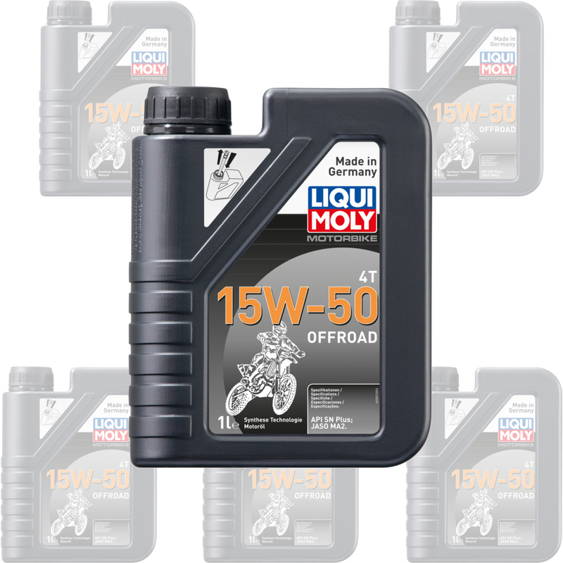 Liqui Moly 4 Stroke Semi Synthetic Offroad Race 15W-50 Oil - Box of 6