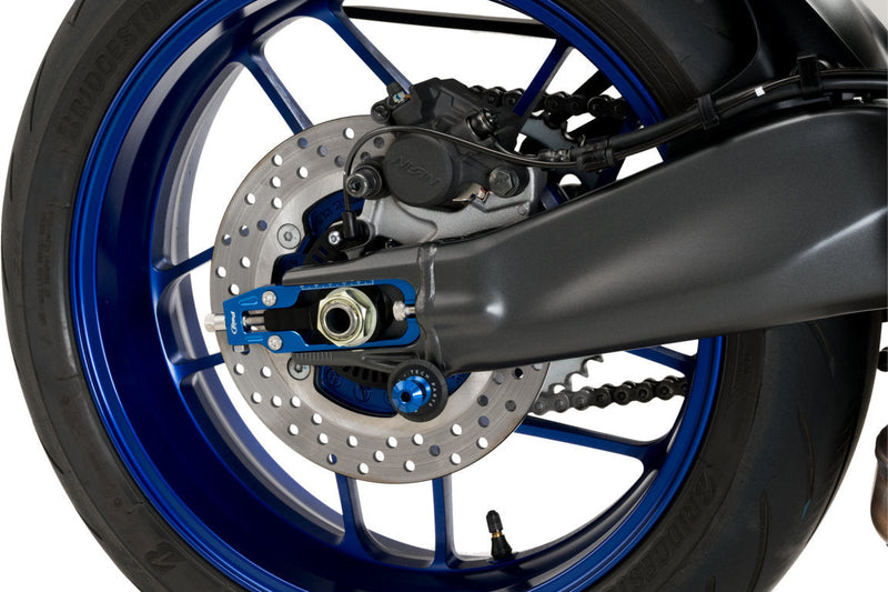Aluminium Chain Tensioner Blue For Yamaha MT-09 2021-2023