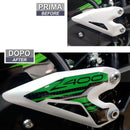 3D Motorcycle Stickers - Heel Pads For Kawasaki Z 400 2019>2023