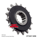 Front Sprocket Steel (Rubber Cushioned) JTF1267 - 16 T