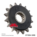 Front Sprocket Steel (Rubber Cushioned) JTF1904 - 17 T