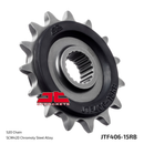 Front Sprocket Steel (Rubber Cushioned) JTF406 - 15 T