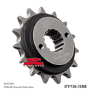 Front Sprocket Steel (Rubber Cushioned) JTF736 - 15 T