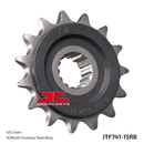 Front Sprocket Steel (Rubber Cushioned) JTF741 - 15 T