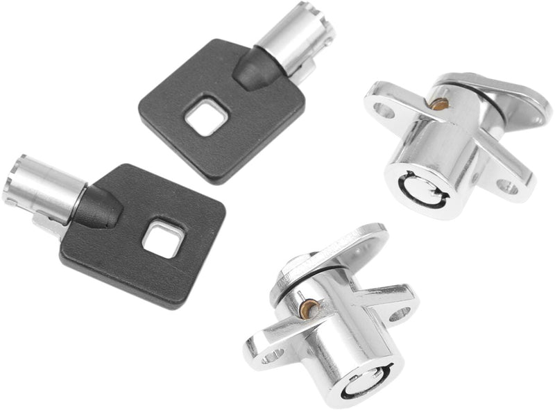 Drag Specialties Replacement Saddlebag Lock Kit Chrome For Harley Davidson FLHR 1340 1994-1998