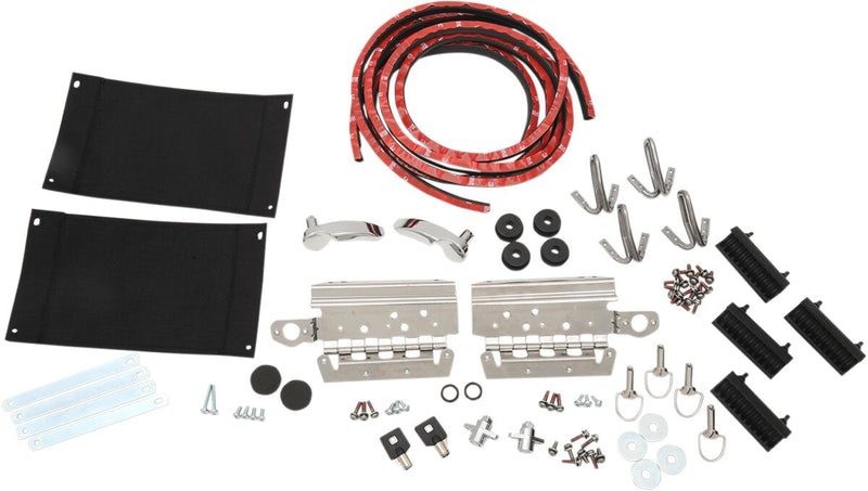 Drag Specialties Saddlebag Lid Hardware Kit Black