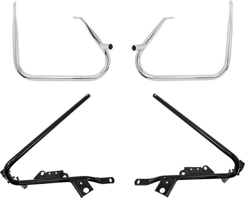 Drag Specialties Saddlebag Supports Chrome / Silver For Harley Davidson FLHT 1584 2009-2010