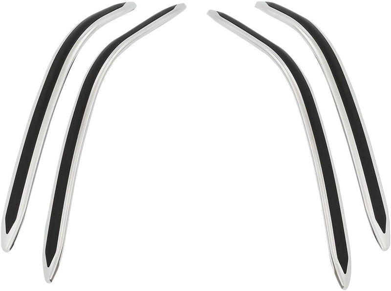 Saddlebag Scuff Strips Black / Silver For Honda GL 1800 ABS 2018-2023