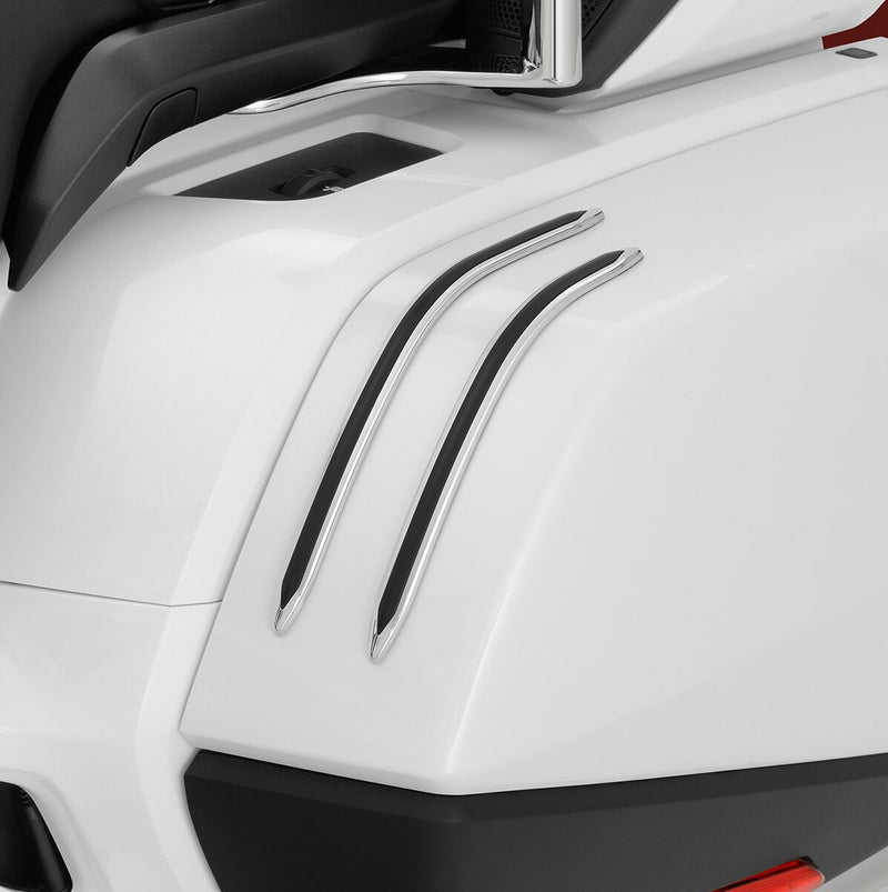 Saddlebag Scuff Strips Black / Silver For Honda GL 1800 ABS 2018-2023