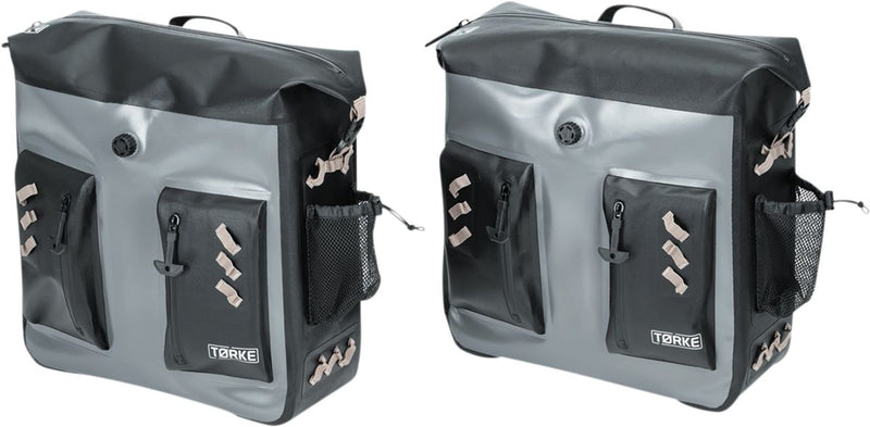 Kuryakyn Torke Saddlebag Black / Grey - 24 Liters