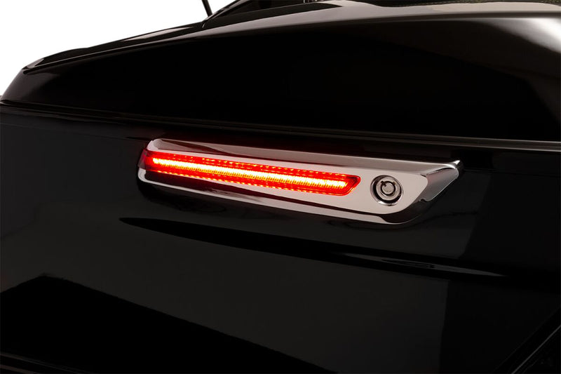 LED Saddlebag Hinge Covers Chrome For Harley Davidson FLH 1868 ABS 2021