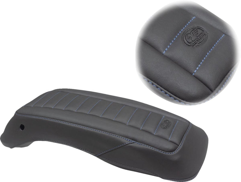 Saddlebag Lid Covers Black / Blue For Harley Davidson FLH 1868 ABS 2021