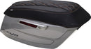 Deluxe Diamond Saddlebag Lid Covers Black / Orange For Harley Davidson FLHX 1923 ABS 2024-2025