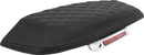 Lattice Stitched Saddlebag Lid Covers Black / Grey For Harley Davidson FLHX 1923 ABS 2024-2026 - 66 CM