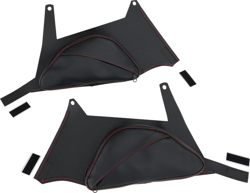 Dual Side Tank Pouch Black / Red For Can AM (BRP) RYKER 600 ACE 2019-2024 - 24 CM