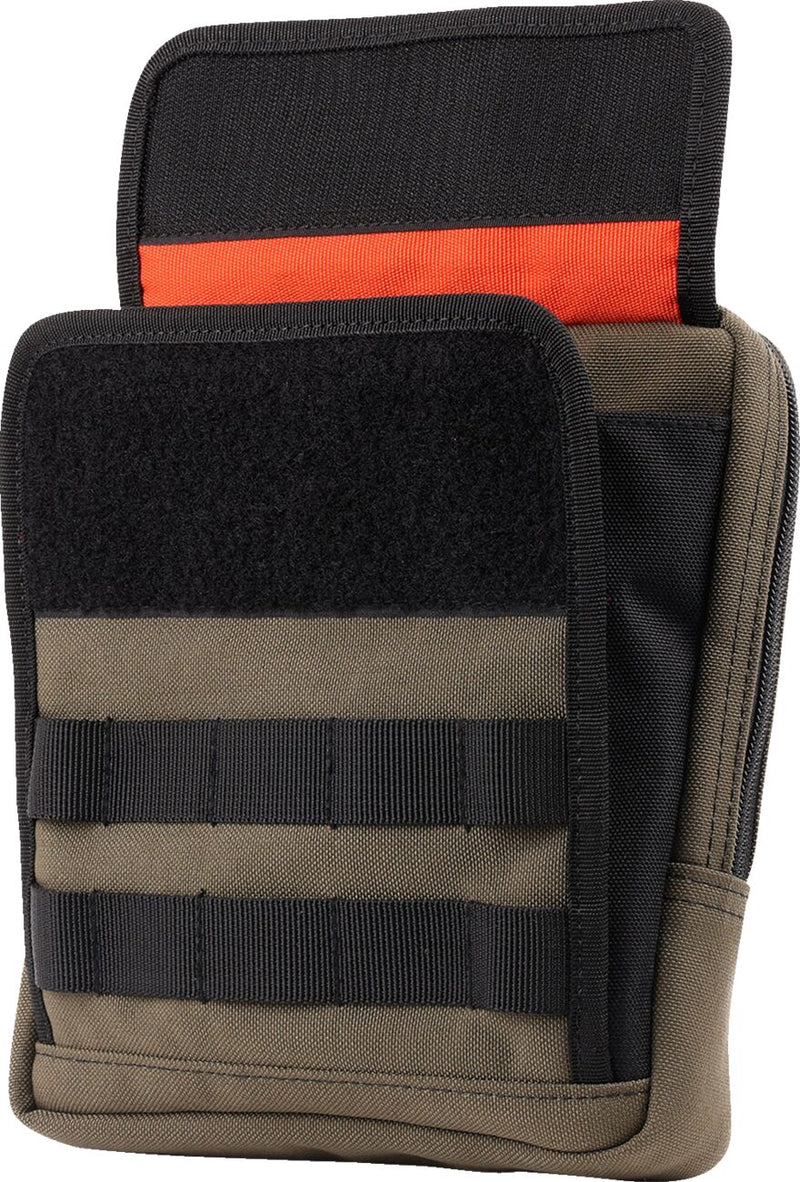 Handlebar Bag Slim Green / Orange For - 20.5 CM