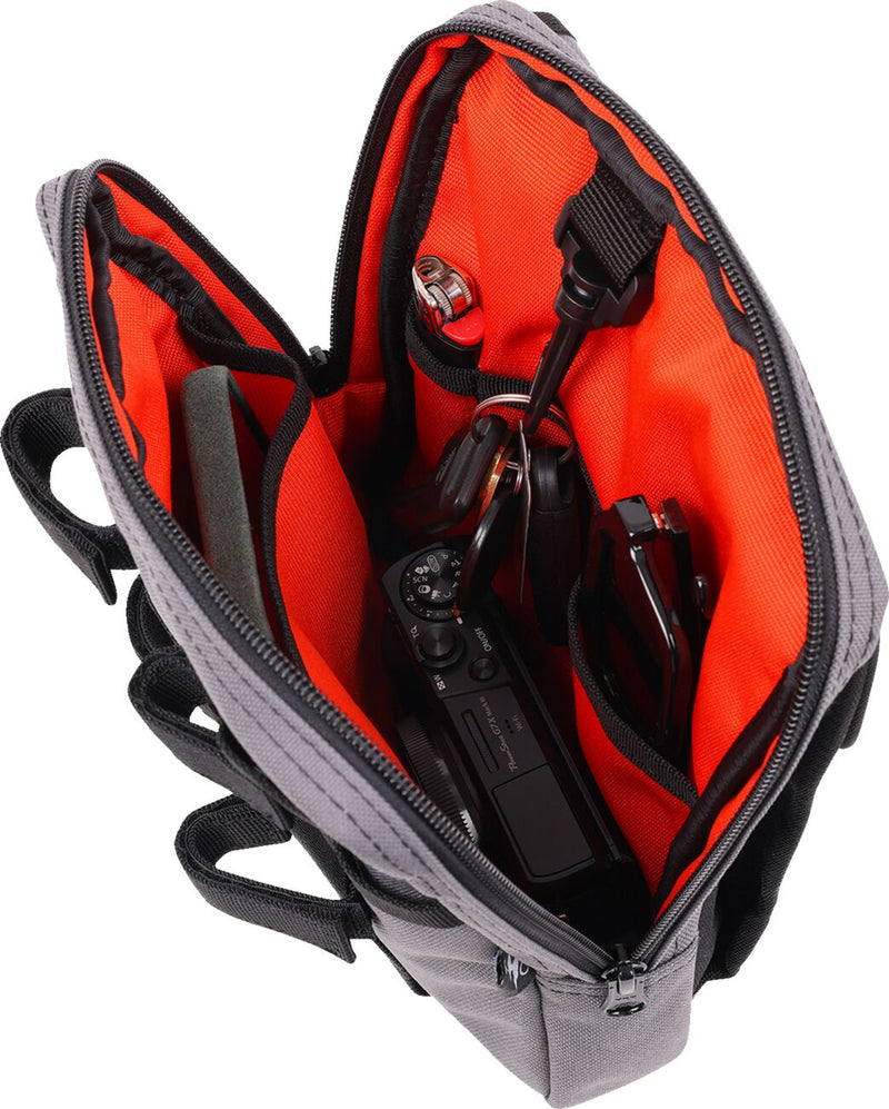 Handlebar Bag Slim Grey / Orange For - 23 CM