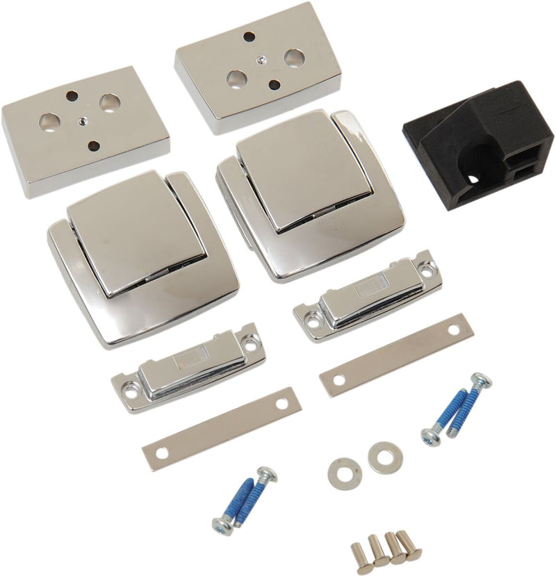 Drag Specialties Tour-Pak Hardware Latch Kit Chrome