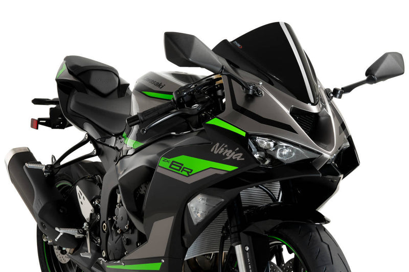 Z-Racing Screen Black (Opaque) For Kawasaki Ninja ZX-6R 2024-Current