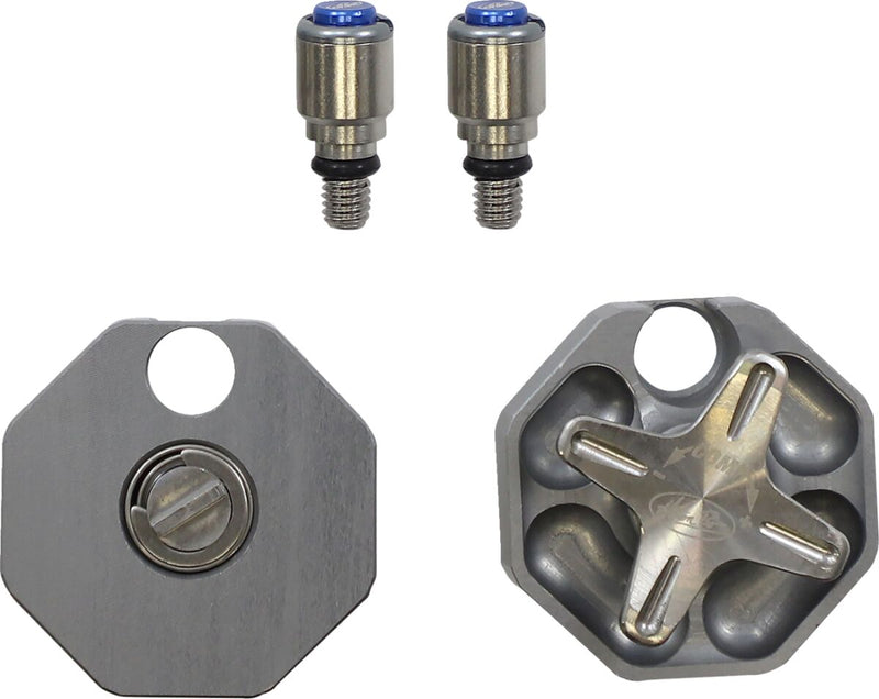 Compression Adjuster For KYB AOS Anodized / Silver For Beta RR 125