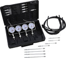 Deluxe Vacuum Gauge Set Black / Chrome / Silver