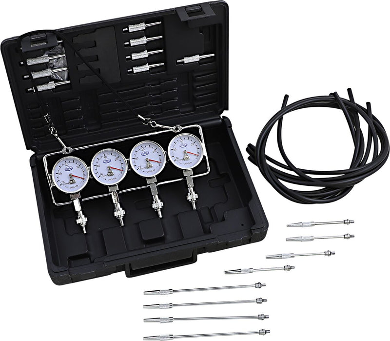 Deluxe Vacuum Gauge Set Black / Chrome / Silver