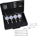 Deluxe Vacuum Gauge Set Black / Chrome / Silver
