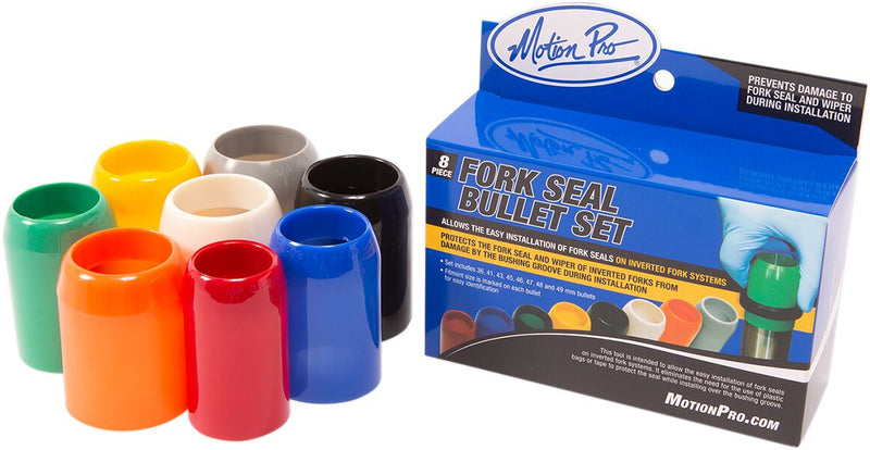 Fork Seal Bullet Set Black / Blue / Green / Orange / Red / Silver / White / Yellow - 36 MM | 41 MM | 43 MM | 45 MM | 46 MM | 47 MM | 48 MM | 49 MM
