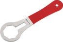 Dual-Chamber Closed Cartridge Fork Cap Tool Red / Silver