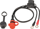 Weatherproof Permanent battery lead, Powersport Black / Red