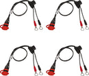 OptiMate Eyelet SAE Battery Connection Leads Black 38070427