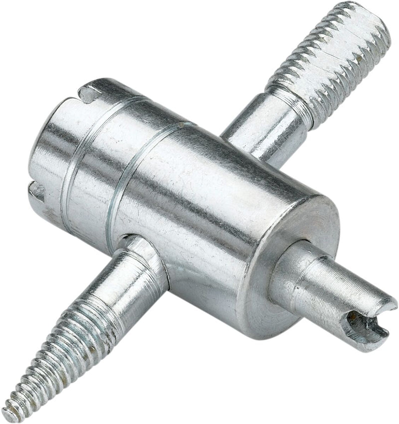 4-Way Tire Valve Repair Tool Silver