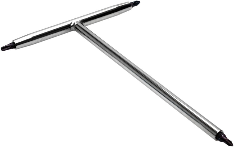 T-Handle Bit Driver With Bits Chrome - 215.9 MM