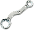 Combo Axle/Spark Plug Wrench Polished / Silver