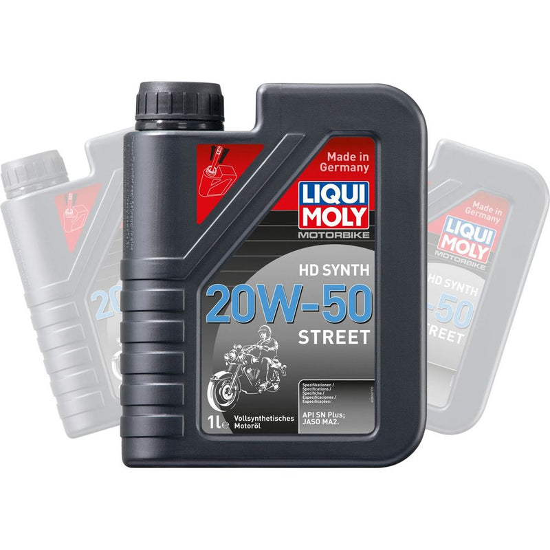 Liqui Moly 4 Stroke Fully Synthetic HD Street 20W-50 Oil - Box of 6