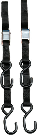 Heavy-Duty 6' Cam Buckle Tie-Downs Black