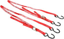 Heavy-Duty Tie-Downs Red - 213 CM