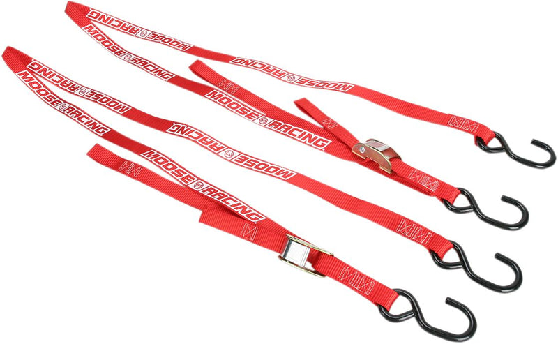 Heavy-Duty Tie-Downs Red - 213 CM
