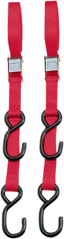 Heavy-Duty 7’ Cam Buckle Tie-Downs Red