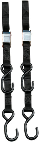 Heavy-Duty 7’ Cam Buckle Tie-Downs Black