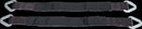 Axle Straps Black - 76 CM