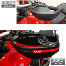 3D Motorcycle Stickers - Handguards For Ducati Multistrada V4 1100 2021>2023