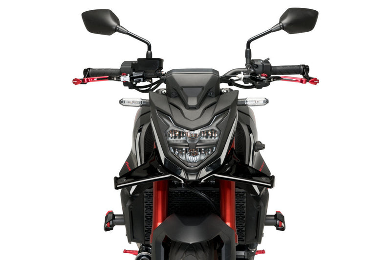 Frontal Downforce Spoilers For Gloss Black For Honda CB750 Hornet 2023-Current