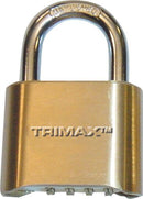 Resettable Combination Padlock Brass