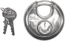 Stainless Steel Round Padlock Silver