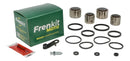 Caliper Repair Kit + Piston Front Black / Silver For Kawasaki ZXR 750 R 1991-1995 - 27 / 34 MM