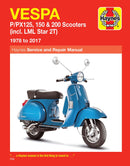 Service Manual For Vespa P 125 X 1979-1982
