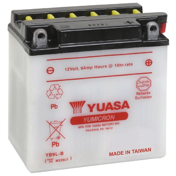 Battery YB9LB-12V Yumicron Dry Cell / No Acid Pack