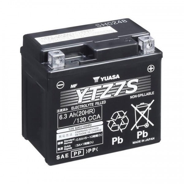 Battery YTZ7S-12V High Performance Japan MF VRLA Factory Activated Sealed